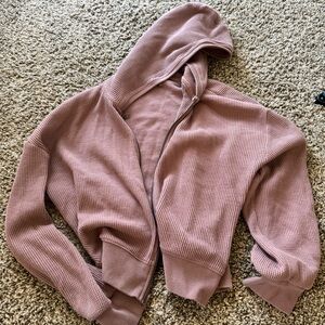 a&f soft af waffle jacket
